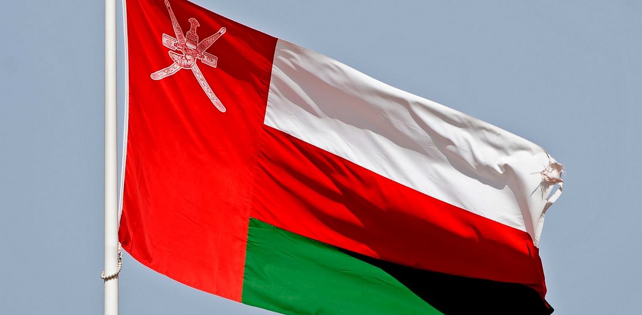 Omani national flag waving in the wind in the capital Muscat. Credit: AFP Photo