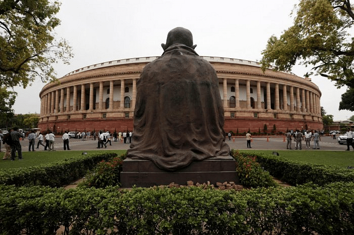 Last month, Tata Projects Limited won the bid to construct a new Parliament building near the existing one under the Central Vista redevelopment project. Credit: Reuters Photo