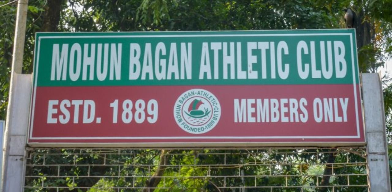 Mohun Bagan Athletic Club board. Credit: iStock photo