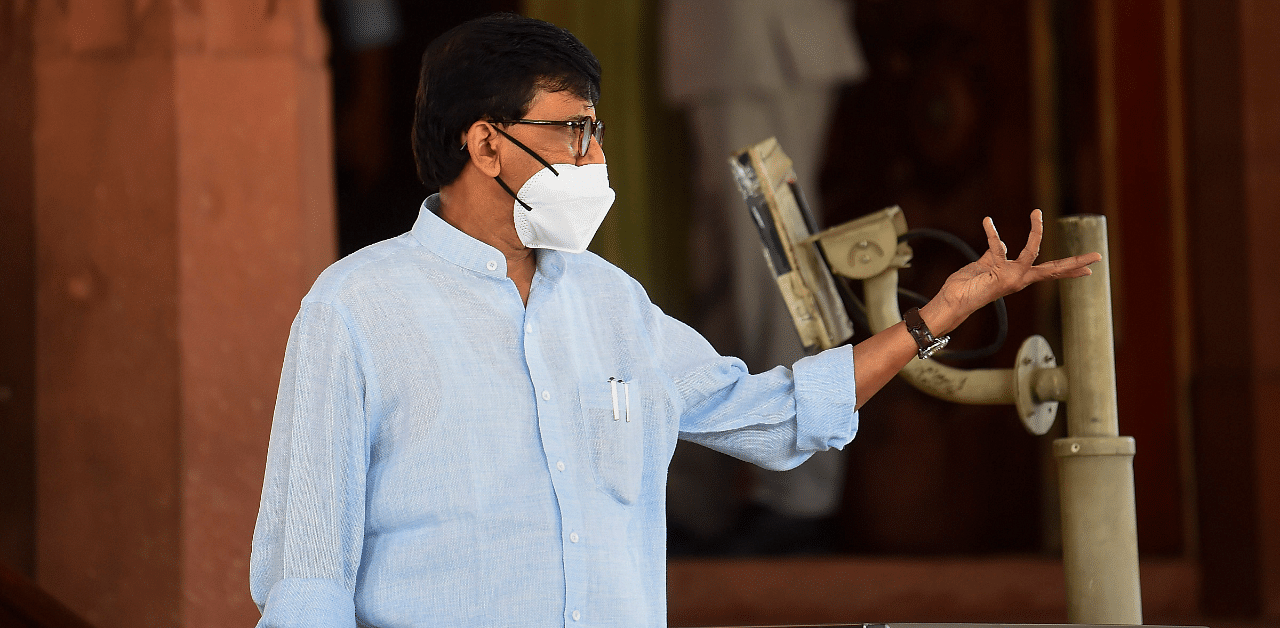 Shiv Sena MP Sanjay Raut. Credits: PTI Photo