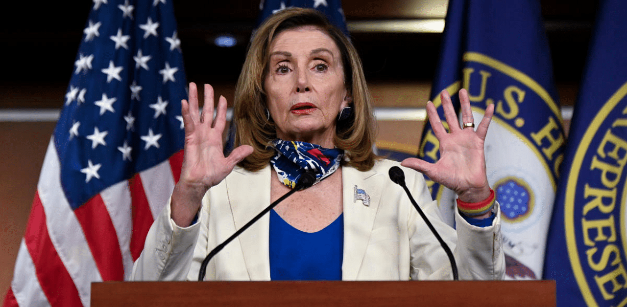 Pelosi called on airlines to hold off on furloughs and firings "as an agreement for relief for airline workers is being reached." Credit: Reuters Photo