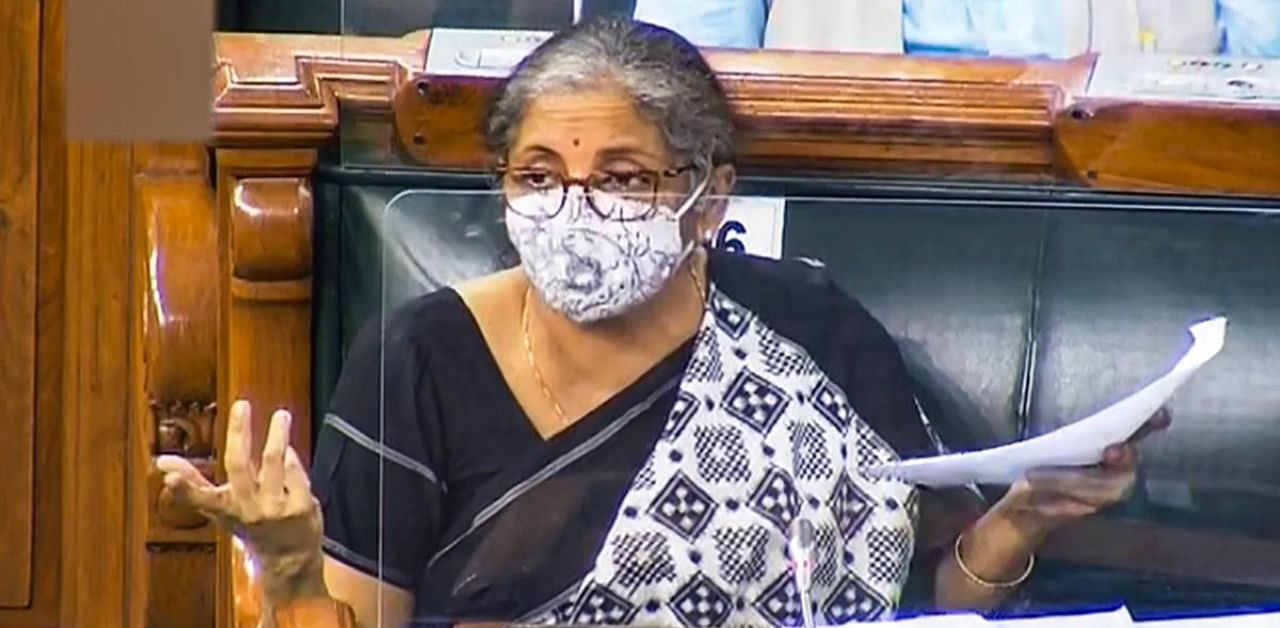 Finance Minister Nirmala Sitharaman. Credit: PTI