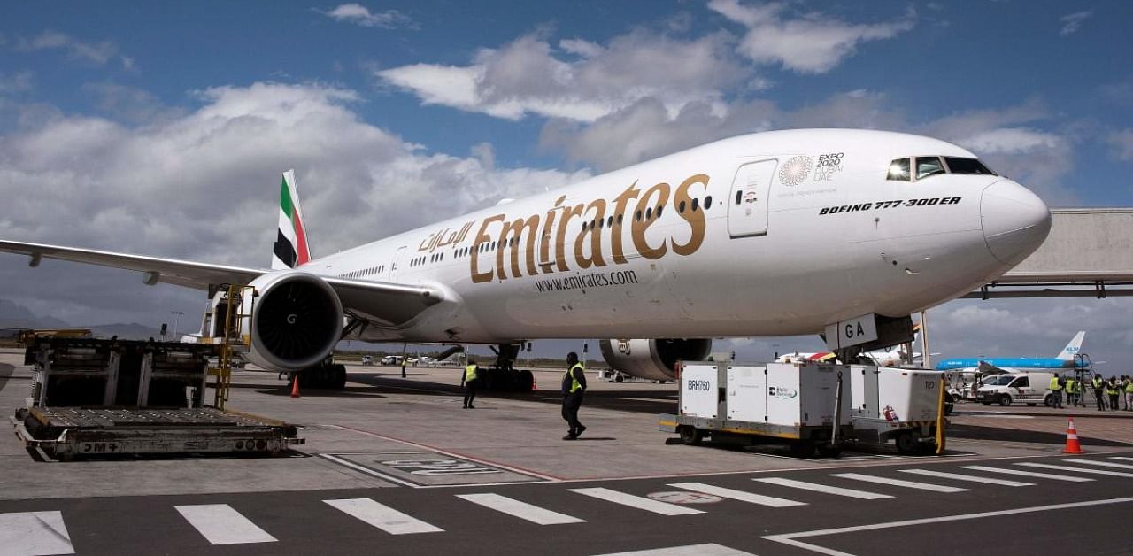 Emirates airline fined $400,000 for flying over Iranian airspace. Credit: AFP Photo