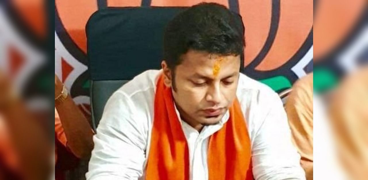 BJP leader Anupam Hazra. Credit: Twitter/ Anupam Hazra