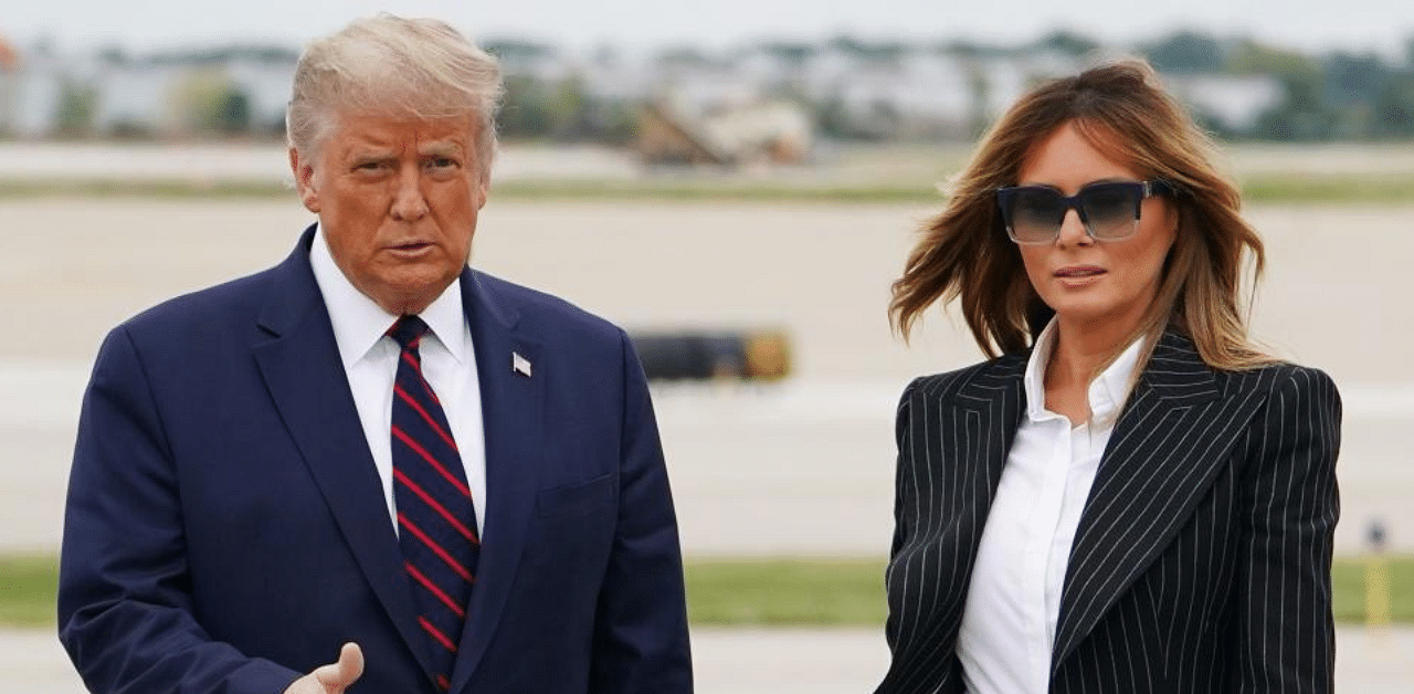 US President Donald Trump and First Lady Melania Trump. Credit: AFP File Photo