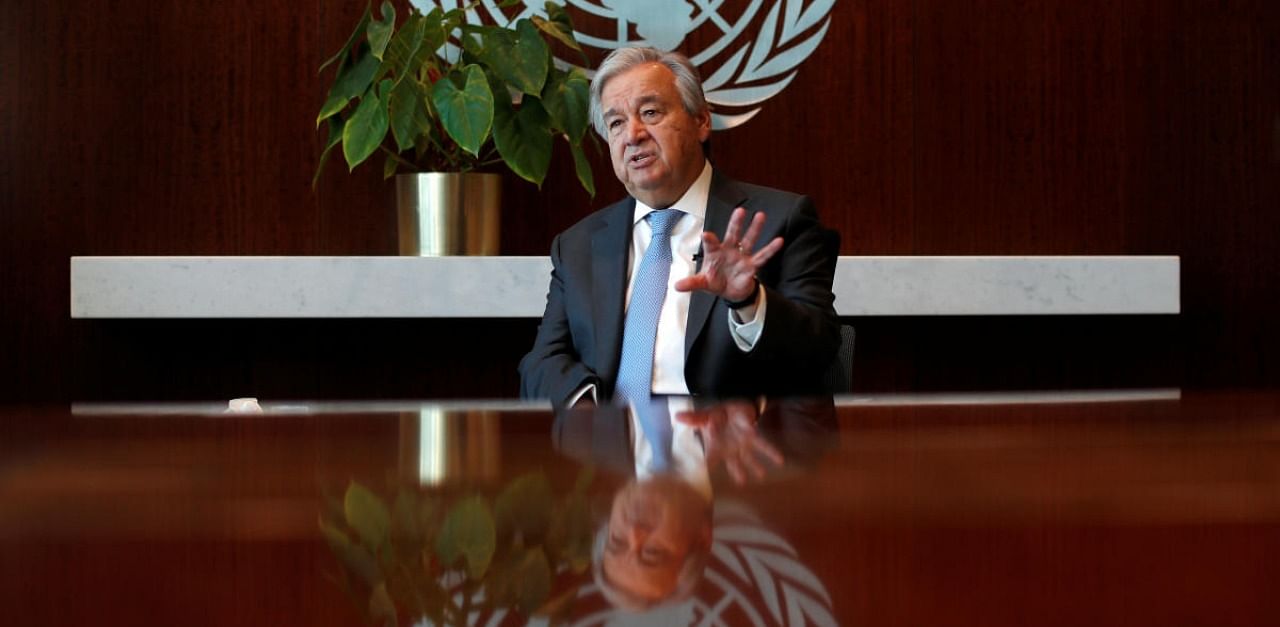 United Nations Secretary-General Antonio Guterres. Credit: Reuters