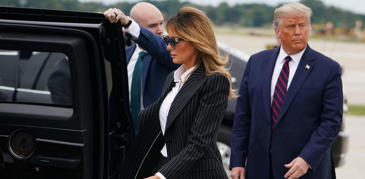 US President Donald Trump and First Lady Melania Trump. Credit: AFP Photo