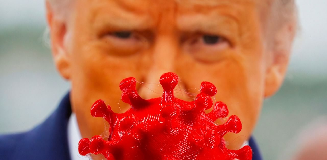 Amid the rosy assessment from the White House, more people close to the President disclosed they have tested positive for the coronavirus. Credit: Reuters Photo