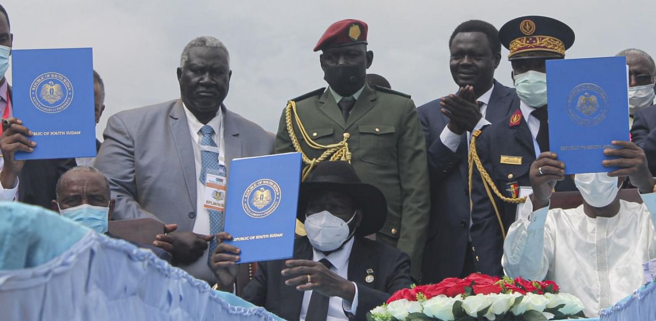 Sudan's government and rebel groups on Saturday signed a landmark peace deal aimed at ending decades of war in which hundreds of thousands have died. Credit: AFP