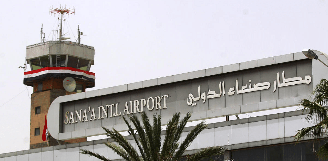 The military coalition led by Saudi Arabia, which backs Yemen's internationally recognised government, imposes an air blockade on the Huthis, which has resulted in the closure of Sanaa airport to commercial flights since 2016. Credit: AFP Photo