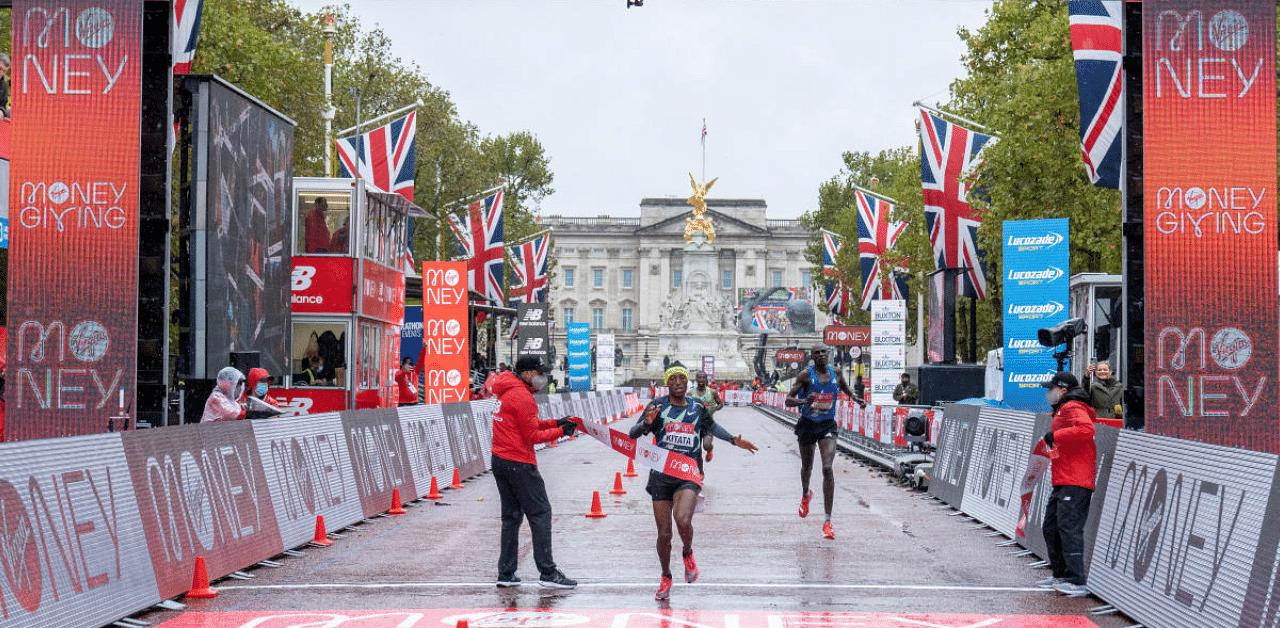 Ethiopia's Shura Kitata wins the elite men's race Joe Toth for London Marathon. Credit: Reuters Photo