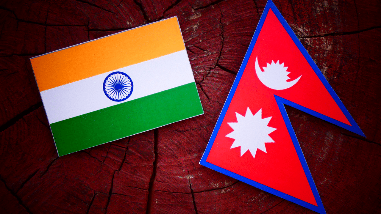India and Nepal flag. Credits: iStock Photo