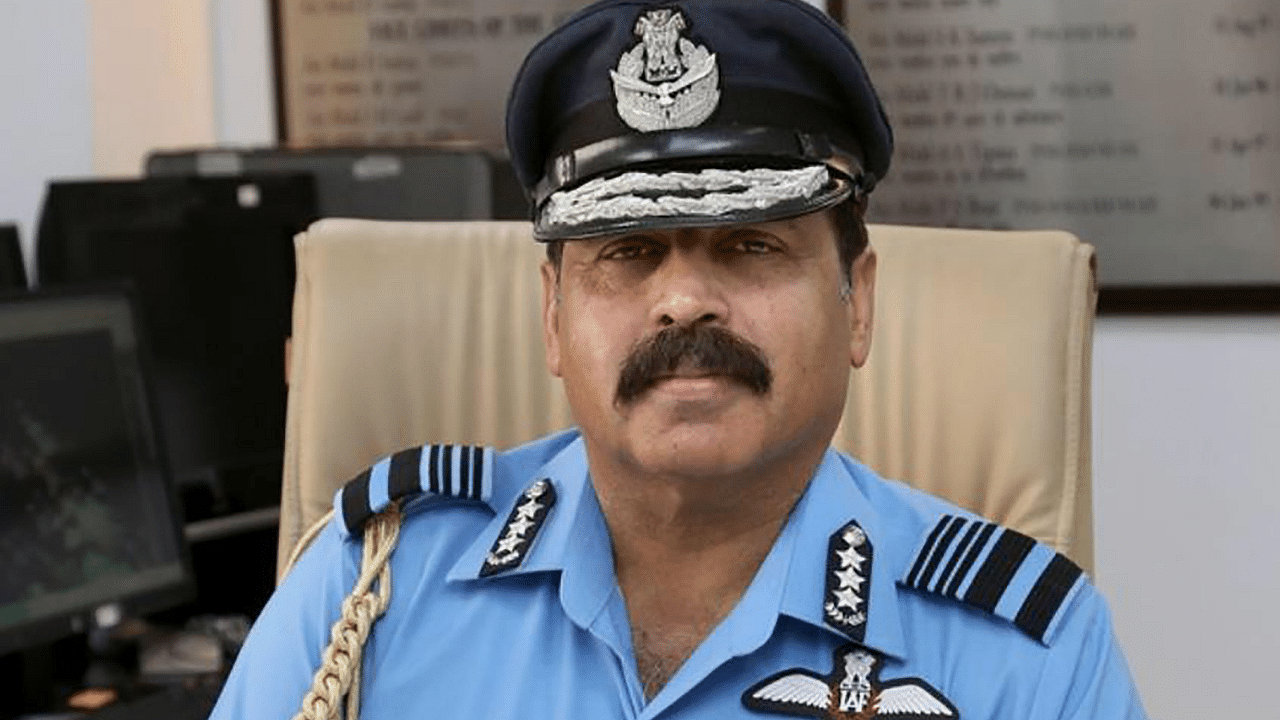 Indian Air Force chief Air Chief Marshal RKS Bhadauria. Credits: PTI Photo