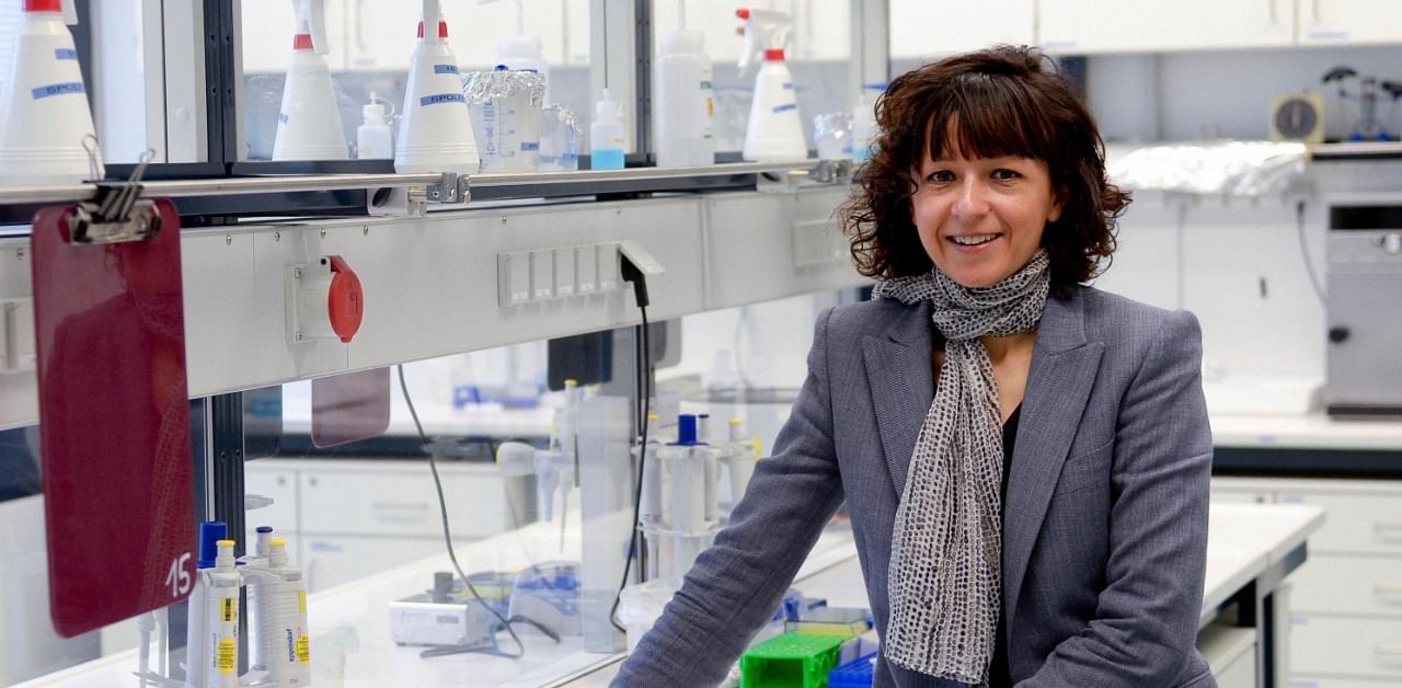 French microbiologist Emmanuelle Charpentier. Credit: AP Photo