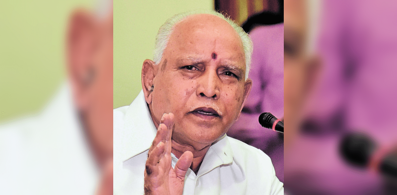 Karnataka Chief Minister B S Yediyurappa.