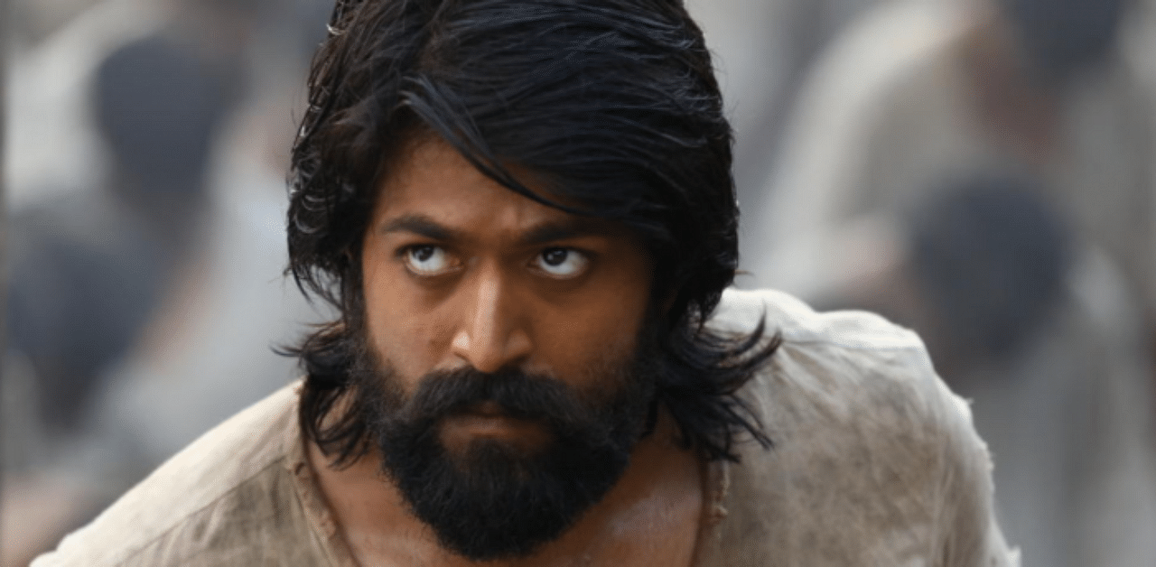 Yash in a still from 'KGF'. 