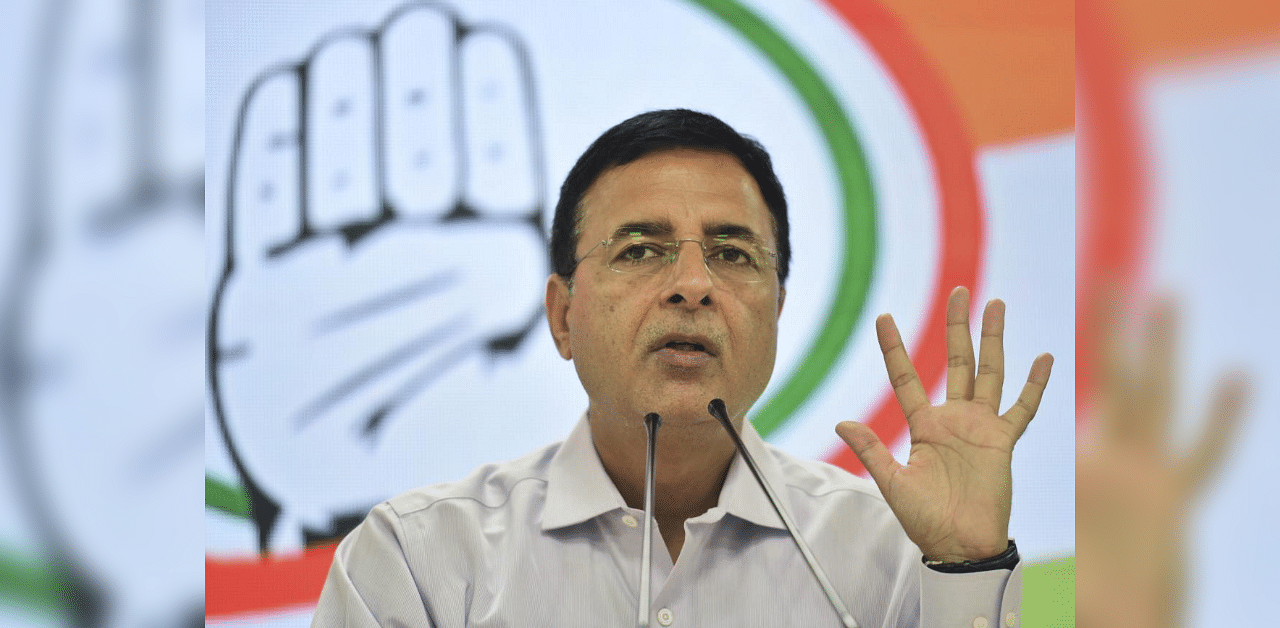 AICC general secretary in-charge of Karnataka Randeep Singh Surjewala. Credit: PTI Photo