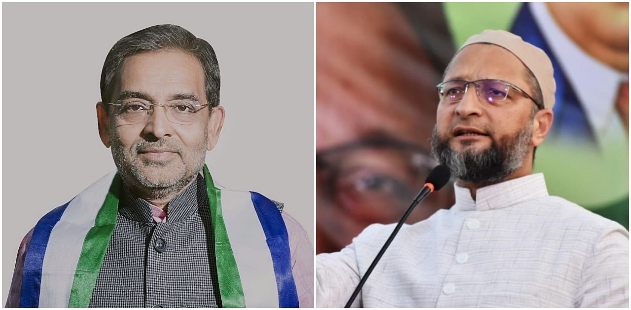 Addressing a press conference in the presence of Owaisi, Kushwaha said the new grouping is named "Grand Democratic Secular Front" whose convenor will be former union minister Devendra Prasad Yadav. 