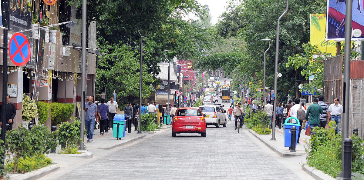 Church Street was chosen for its iconic value, location and the Rs 9-crore makeover. DH FILE PHOTO