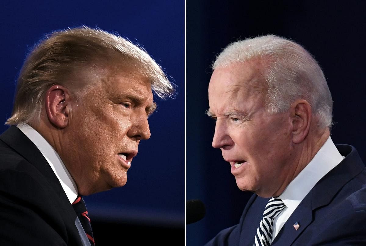 The two rivals clashed repeatedly over the issue, with Biden's camp stressing Trump can not "rewrite the calendar" of already-agreed dates for his benefit. Credit: AFP Photo