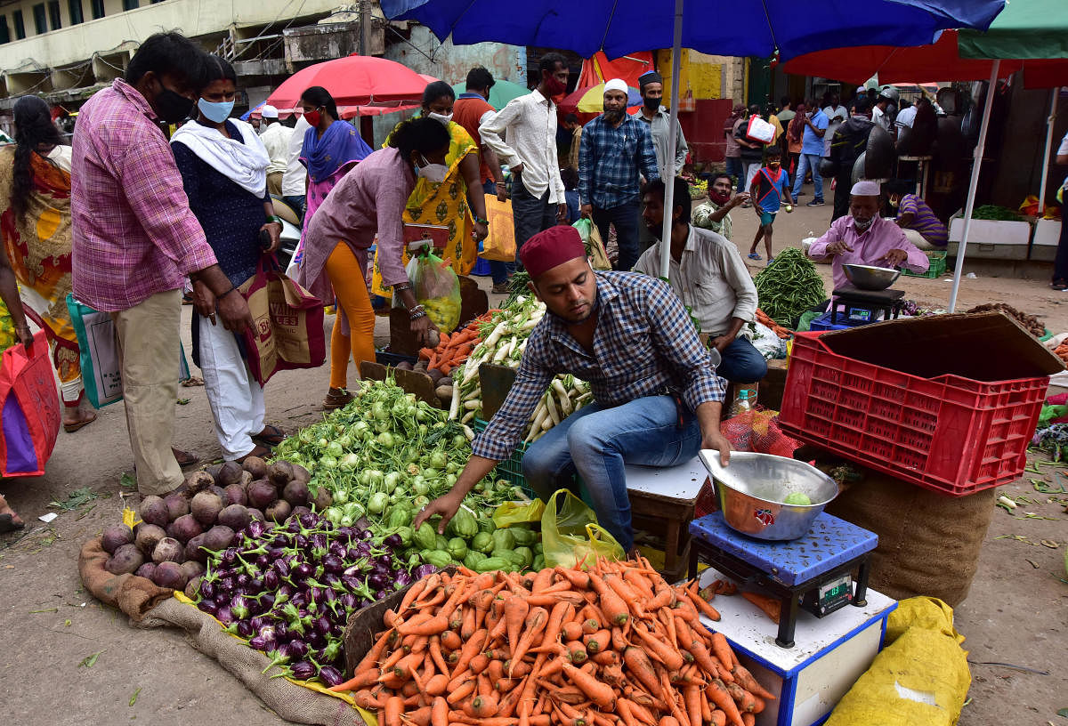 Carrots have seen the sharpest price rise. DH FILE/Irshad Mahammad