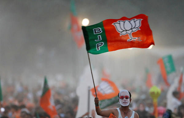 BJP flag. Credits: Reuters Photo