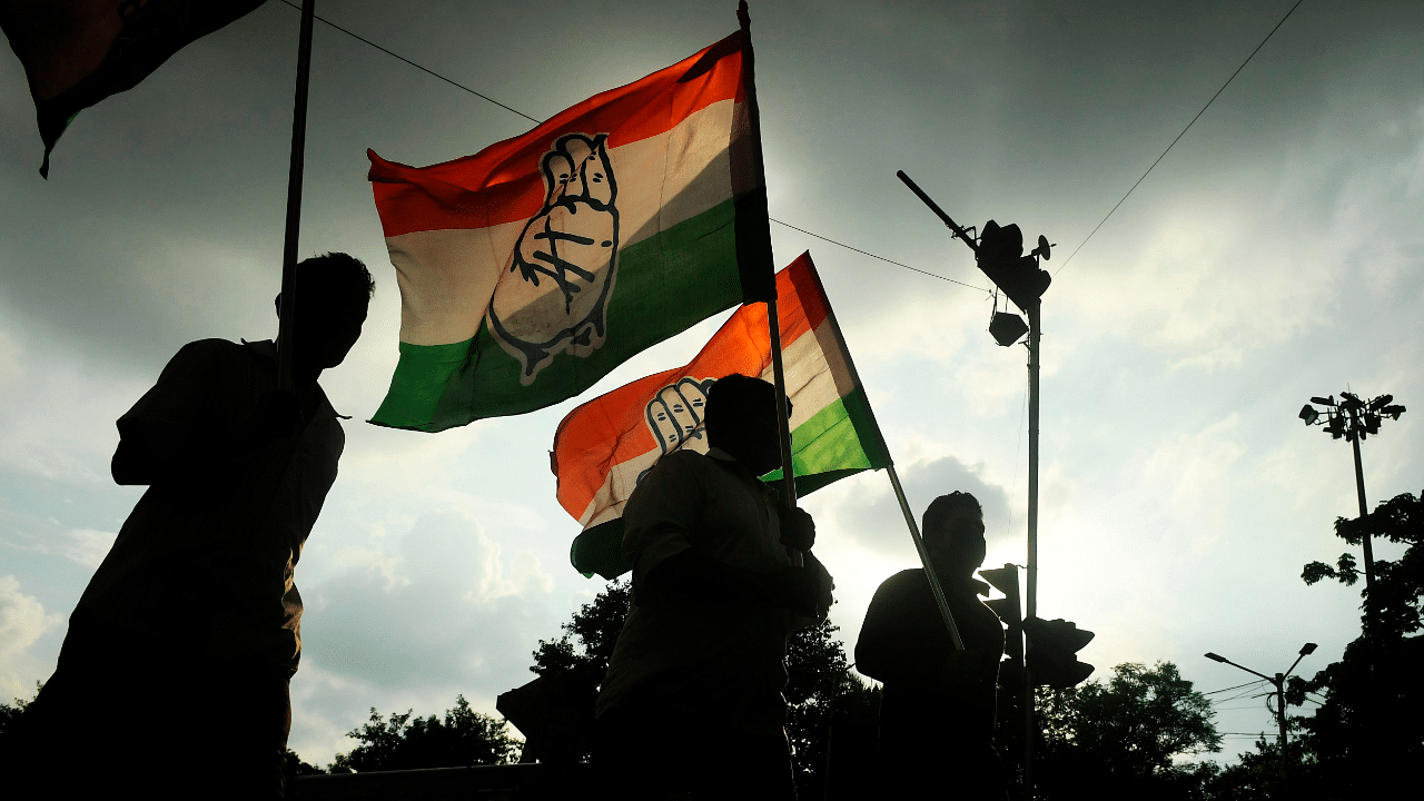 Congress flag. Credits: AFP Photo