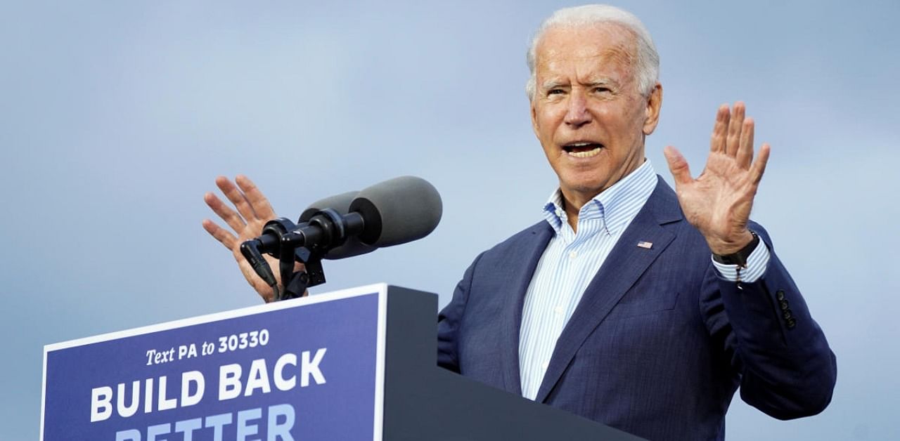 Democrat nominee Joe Biden. Credit: Reuters Photo