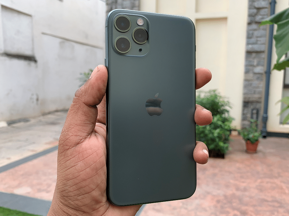 Apple iPhone 11 Pro series midnight green colour model (DH Photo/Rohit KVN)