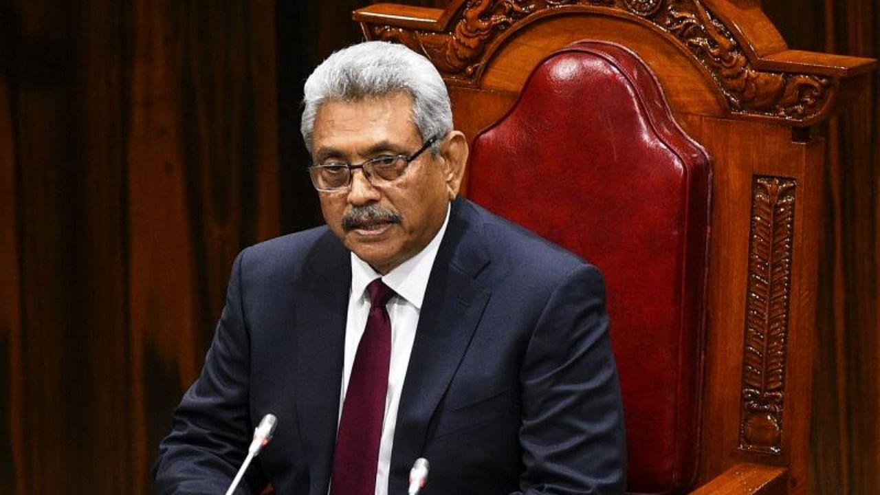 Gotabaya Rajapaksa, Sri Lanka President. Credit: AFP.