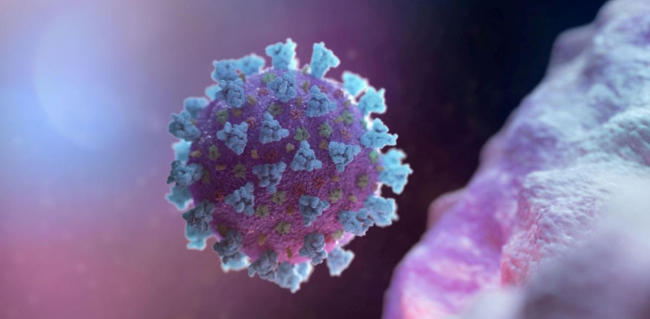 A model structurally representative of a betacoronavirus which is the type of virus linked to Covid-19. Credit: Reuters