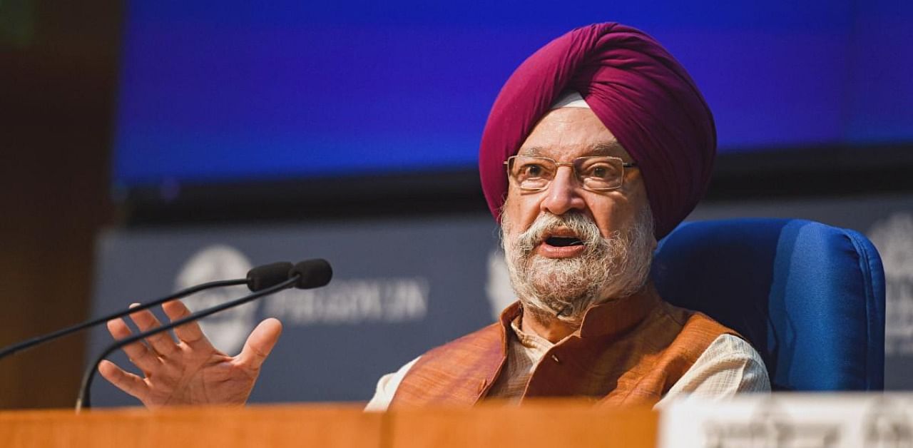 Union Minister for Civil Aviation Hardeep Singh Puri. Credit: PTI