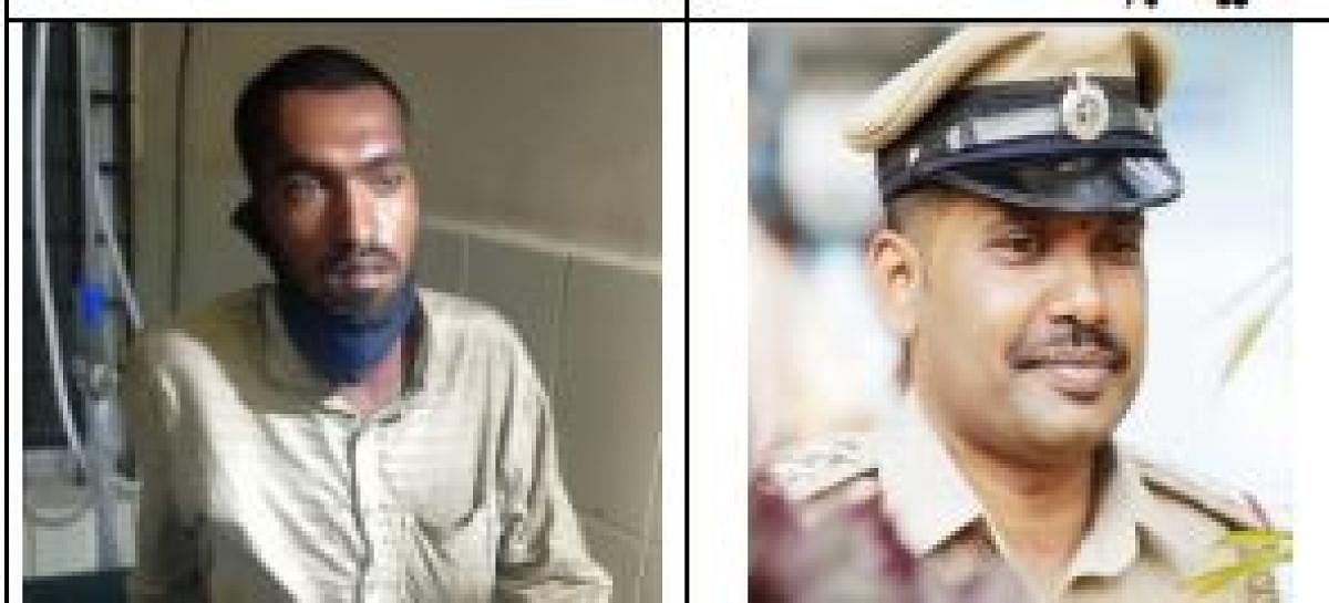 Accused Dinesh and Inspector Sunil Naik