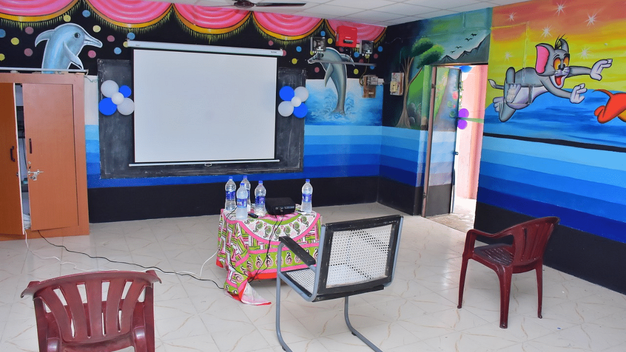 The smart classroom was inaugurated by Vellore District Collector A Shanmuga Sundram on Tuesday. Credits: Special arrangement