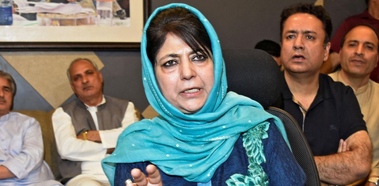  Former Jammu and Kashmir Chief Minister Mehbooba Mufti. Credit: Reuters