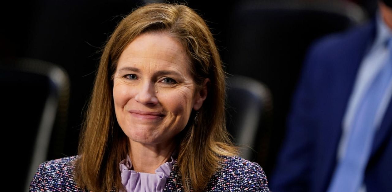 US Supreme Court nominee Judge Amy Coney Barrett. Credit: Reuters