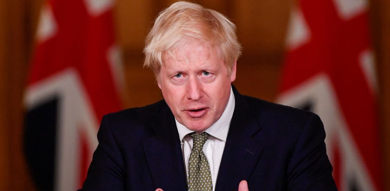 Britain's Prime Minister Boris Johnson in London. Credit: Reuters