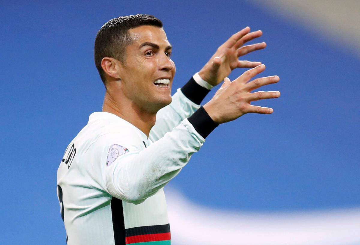 Ronaldo risks a fine after joining his national side last week despite Juventus being in isolation after two staff members tested positive. Credit: Reuters