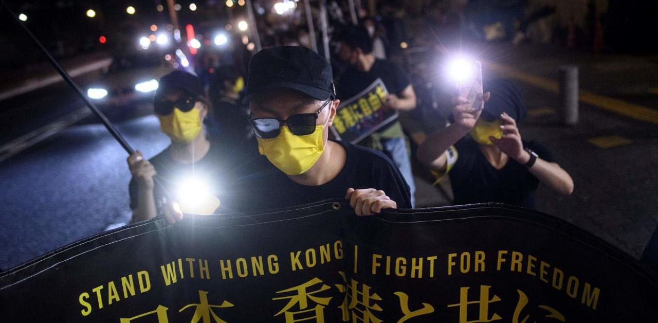 Hong Kong protesters. Credit: AFP Photo
