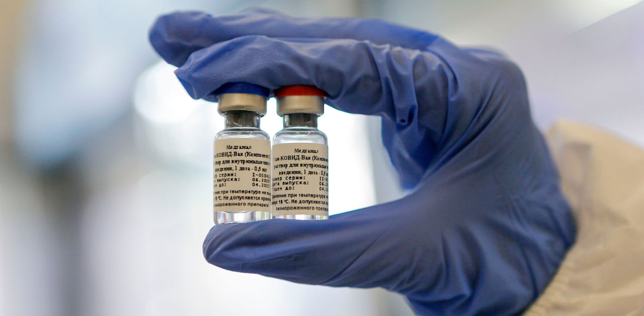 Sputnik V, a vaccine against coronavirus, has been developed by the Gamaleya National Research Center of Epidemiology and Microbiology and the RDIF. Credit: AFP Photo