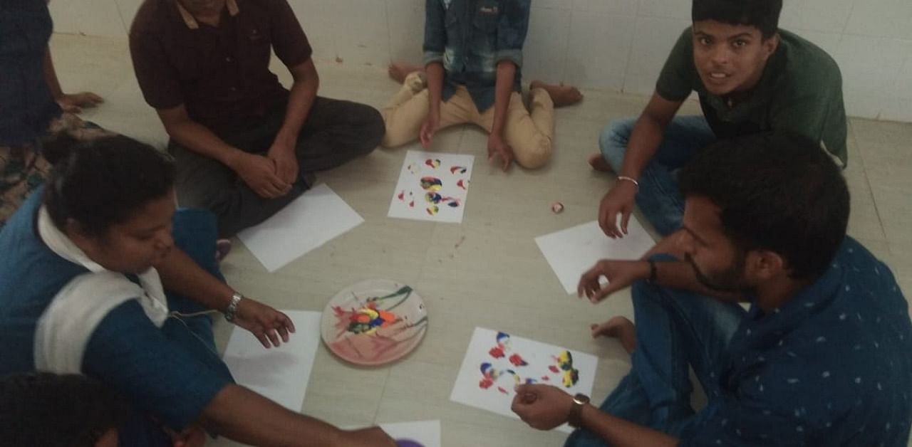 Specially-abled children engage in activities at Mahatma Model Buds School at Pullur Periya in Kasargod. Credit: File photo.