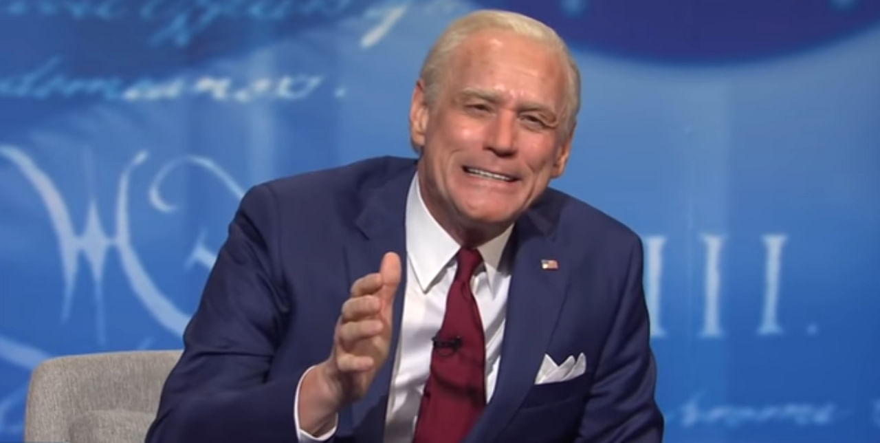 Hollywood actor Jim Carrey as former US Vice President Joe Biden. Credit: Youtube Screengrab