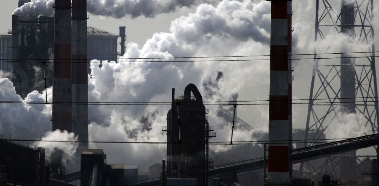 Nippon Steel this year set up a committee to discuss how it will take steps to achieve zero carbon emissions. Credit: Bloomberg Photo