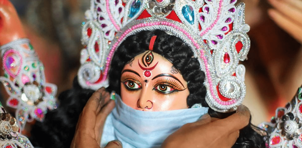 If post-Puja numbers of daily Covid-19 go up way beyond the cases now, it could linger around that point for weeks or even months thereafter. Credit: PTI File Photo