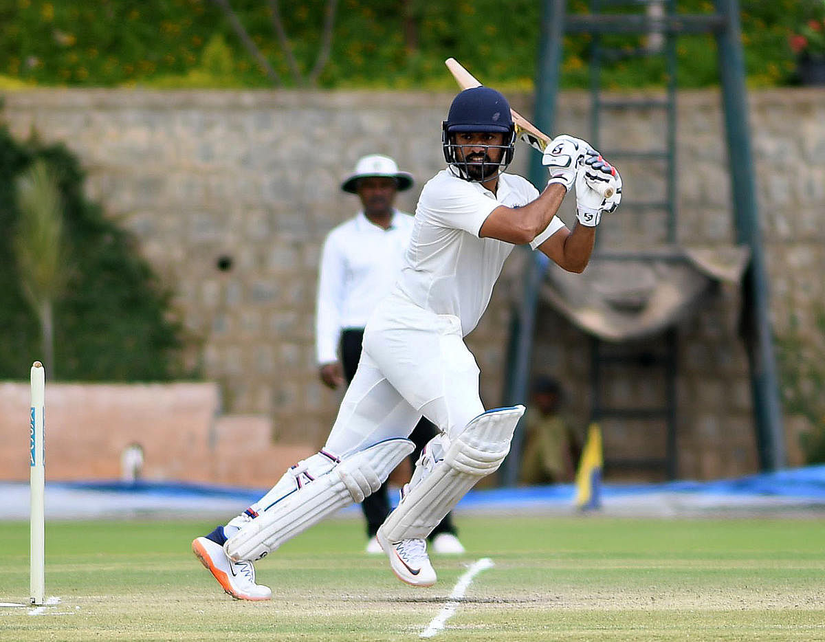 India A’s Karun Nair made a pivotal 78 on the opening day of the four-day match against South Africa A. dh file photo