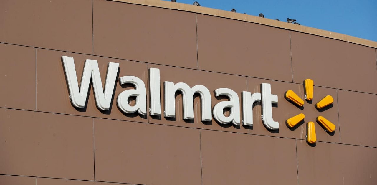 Walmart's logo is seen outside one of the stores. Credit: Reuters
