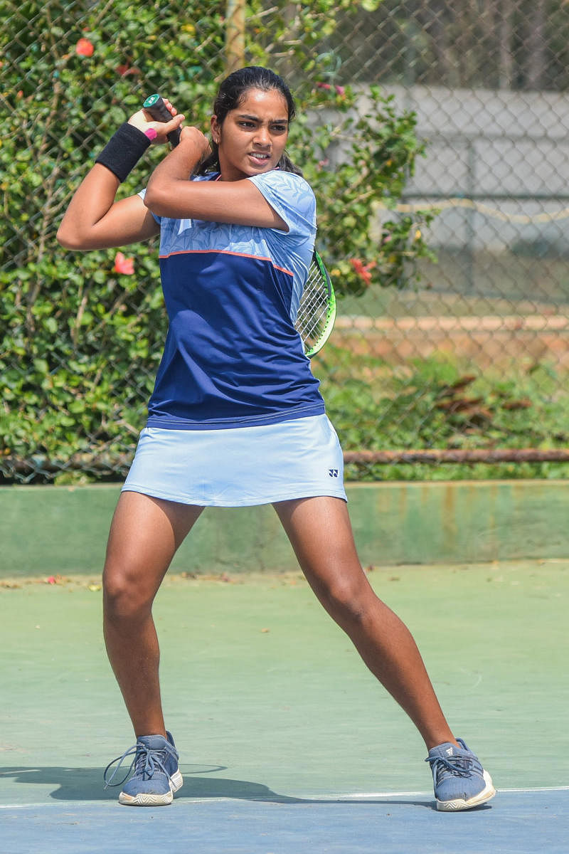 Reshma Maruri's coach and India Davis Cup coach Zeeshan Ali sees shades of Sania Mirza in the young tennis player. DH PHOTO/ S K DINESH