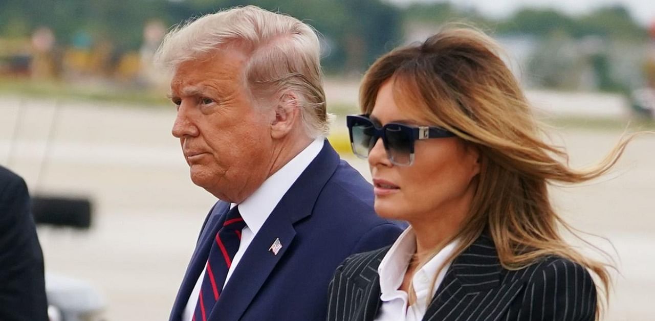 US President Donald Trump and First Lady Melania Trump. Credit: AFP