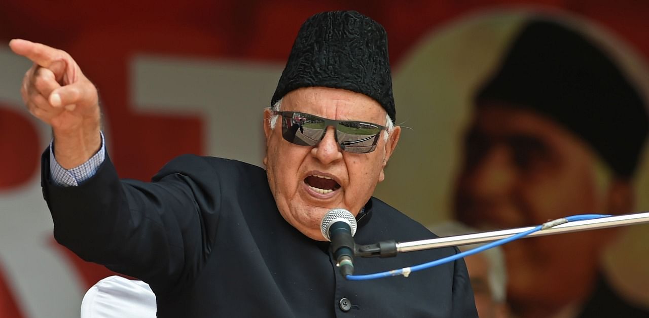 Former Jammu and Kashmir chief minister Farooq Abdullah. Credit: AFP Photo