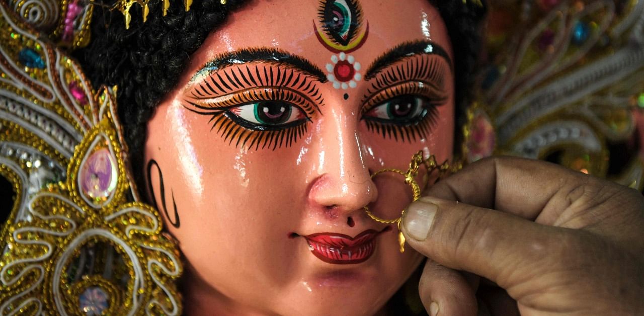 Durga Puja, referred to as Pujo in Bengali begins around the world from Thursday. Credit: AFP
